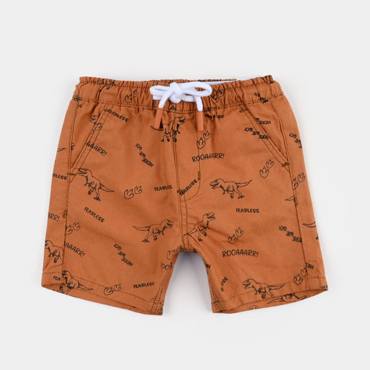 Infant Boys Cotton Twill Short-Citrus