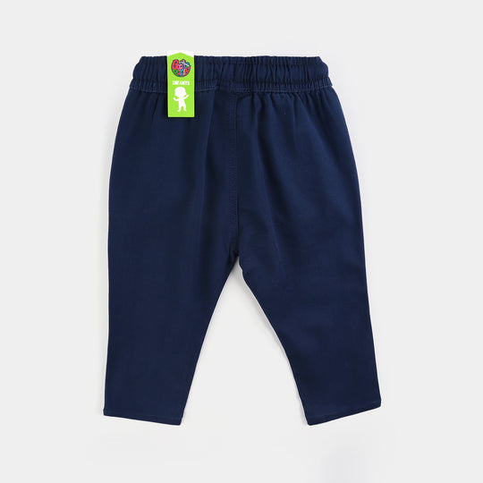 Infant Boys Cotton Twill Pant-E.Blue
