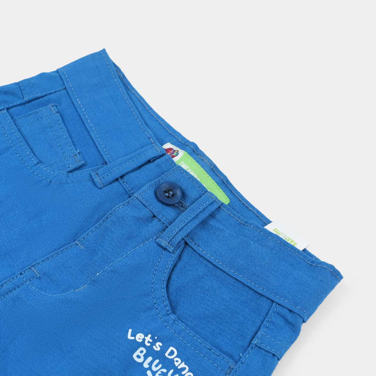 Infant Boys Cotton Twill Short Thrill Seeker-E.Blue