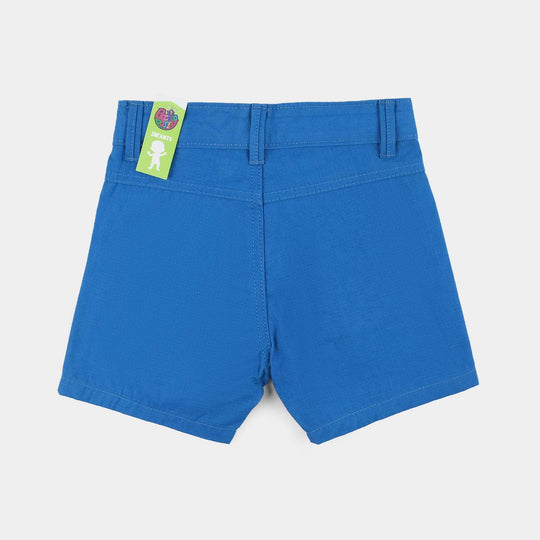 Infant Boys Cotton Twill Short Thrill Seeker-E.Blue
