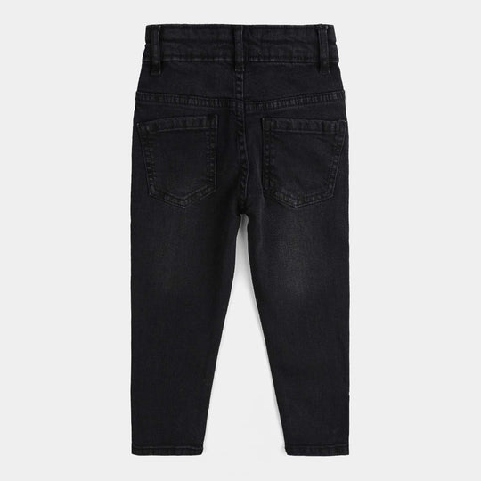 Boys Denim Stretch Pant Character-BLACK