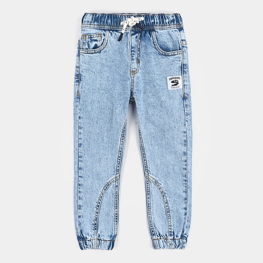 Boys Denim Stretch Pant Dinosaur-LT.Blue