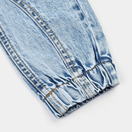 Boys Denim Stretch Pant Dinosaur-LT.Blue