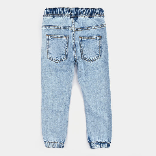 Boys Denim Stretch Pant Dinosaur-LT.Blue