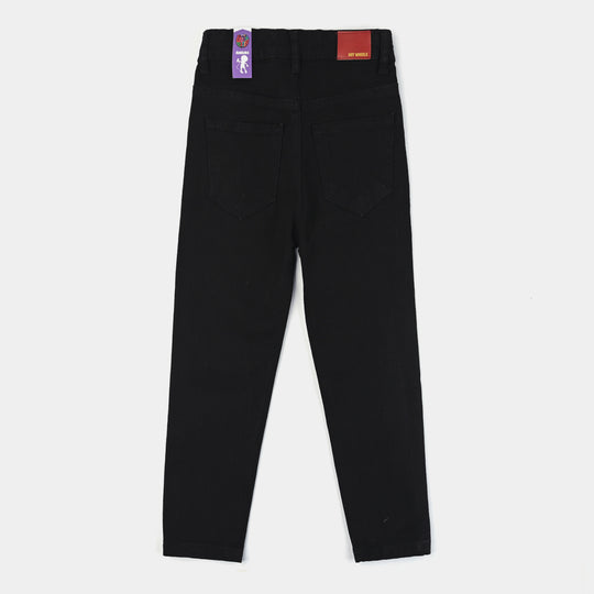 Boys Denim Stretch Pant (Hot Wheels)-BLACK