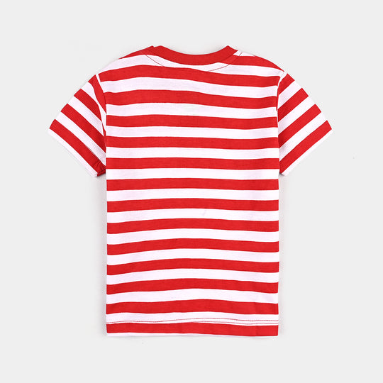 Infant Boys Poly Cotton Night Suit CAR-H.R.Red