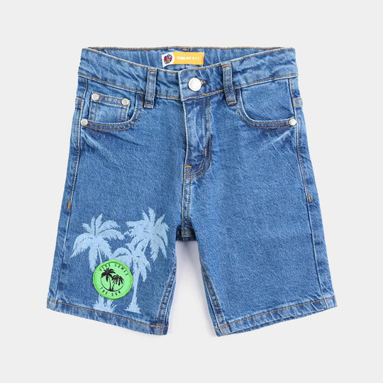 Boys Denim rigid Short In The Sun-Mid Blue