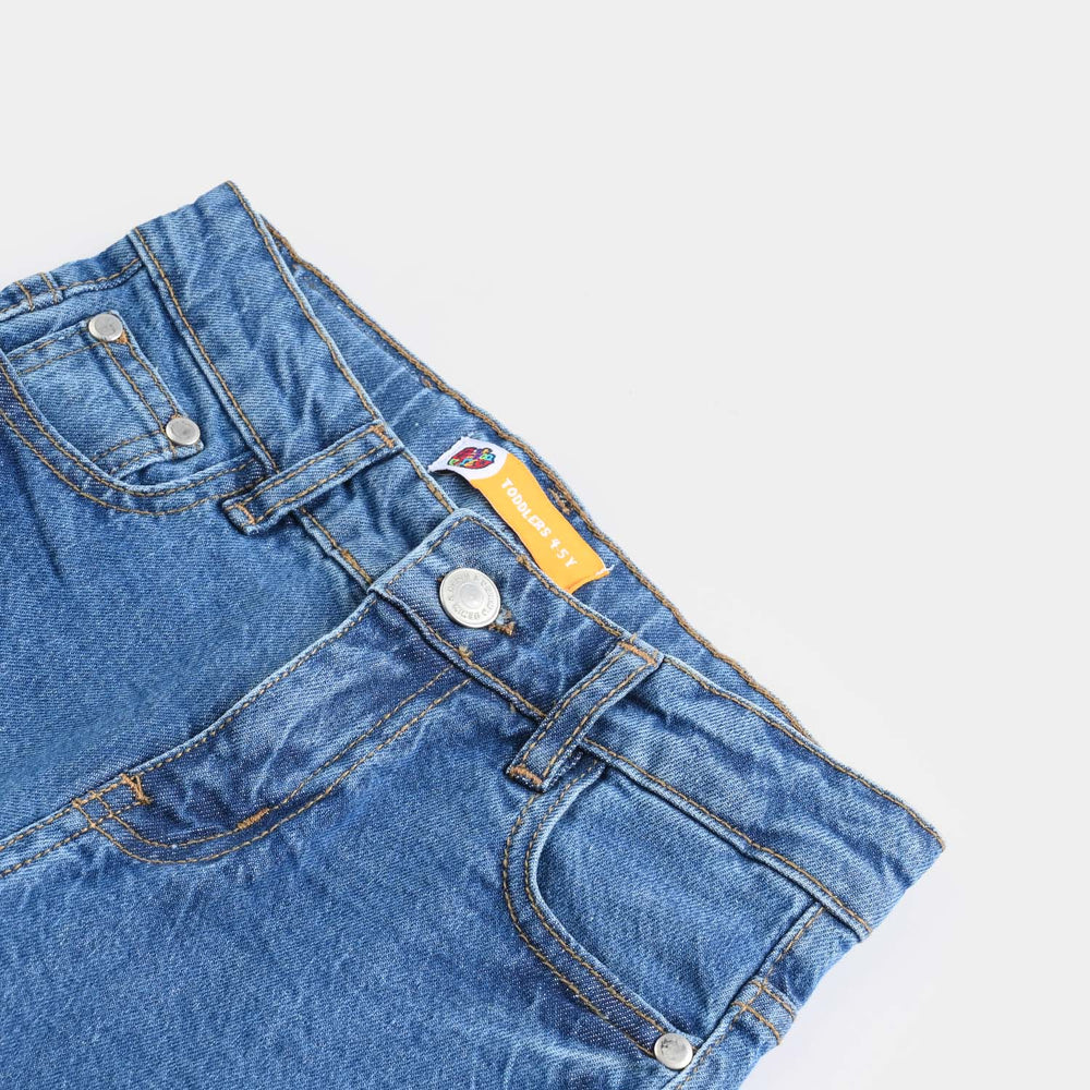 Boys Denim rigid Short In The Sun-Mid Blue