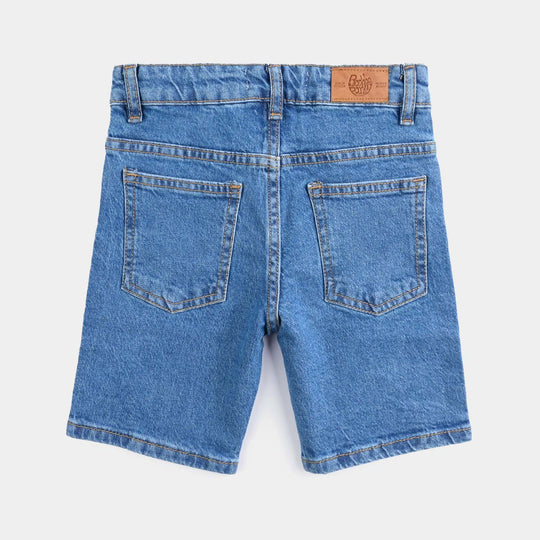 Boys Denim rigid Short In The Sun-Mid Blue