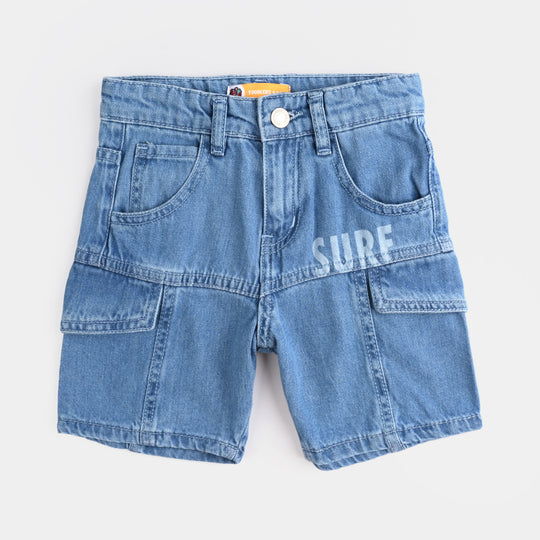 Boys Denim rigid Short Surf-LT.Blue