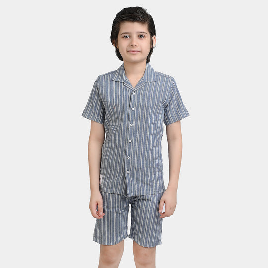 Boys Yarn Dyed Woven Suit Future Goals
