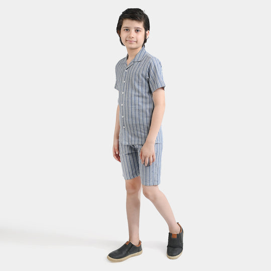 Boys Yarn Dyed Woven Suit Future Goals
