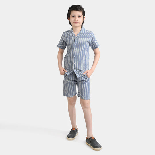 Boys Yarn Dyed Woven Suit Future Goals