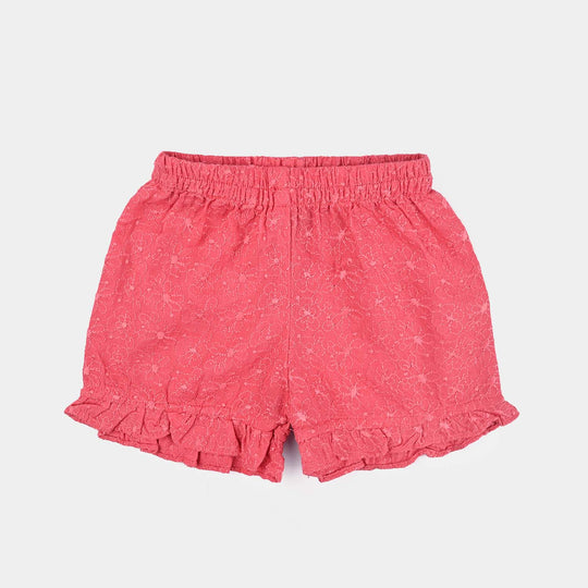 Infant Girls Chicken Kari 2 PC Jacquard Flower-Pink