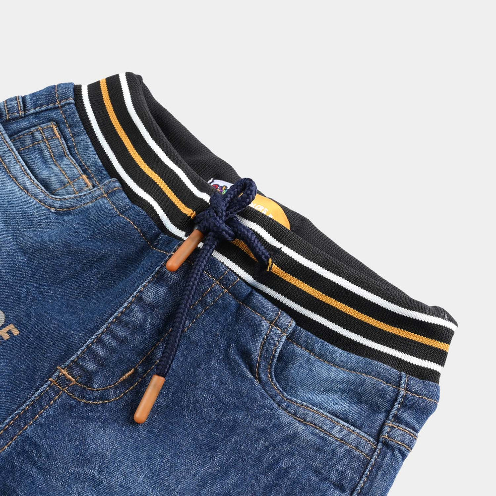 Boys Denim Viscose Short Gamer-LT.Blue