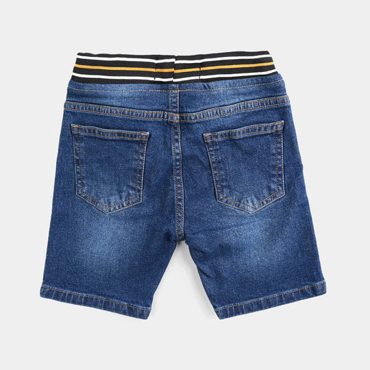Boys Denim Viscose Short Gamer-LT.Blue
