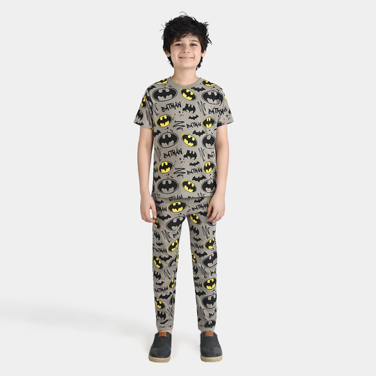 Boys Poly Cotton Jersey Nightwear -Ghost. Grey