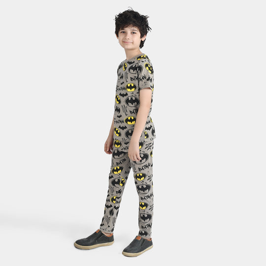 Boys Poly Cotton Jersey Nightwear -Ghost. Grey