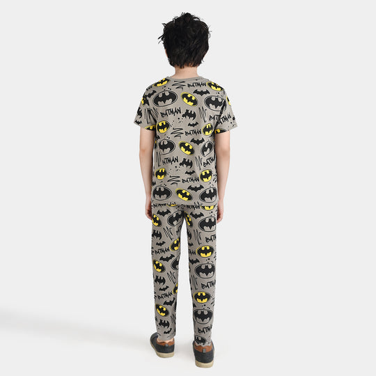 Boys Poly Cotton Jersey Nightwear -Ghost. Grey
