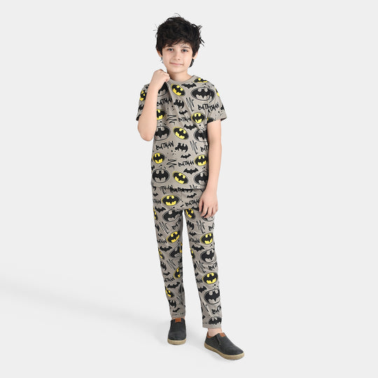Boys Poly Cotton Jersey Nightwear -Ghost. Grey