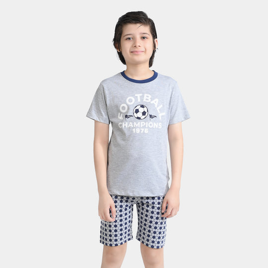 Boys Poly Cotton Jersey Nightwear Football Champions