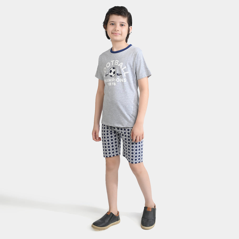 Boys Poly Cotton Jersey Nightwear Football Champions
