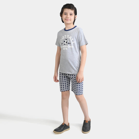 Boys Poly Cotton Jersey Nightwear Football Champions