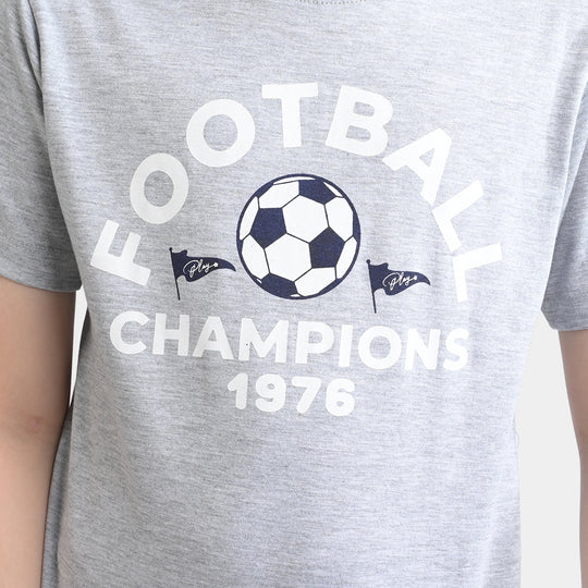 Boys Poly Cotton Jersey Nightwear Football Champions