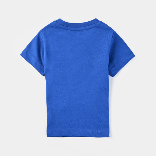 Infant Boys Poly Cotton Jersey Night Suit FEELING SLEEPY-C.Blue