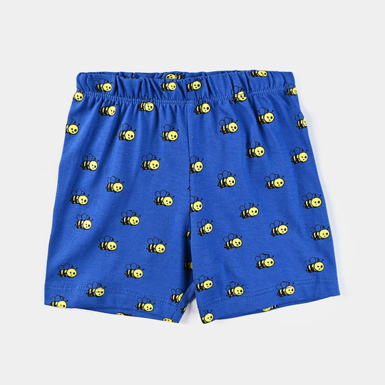 Infant Boys Poly Cotton Jersey Night Suit FEELING SLEEPY-C.Blue