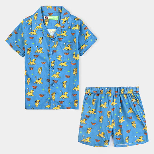 Infant Boys Viscose 2 Pc Suit-Teal