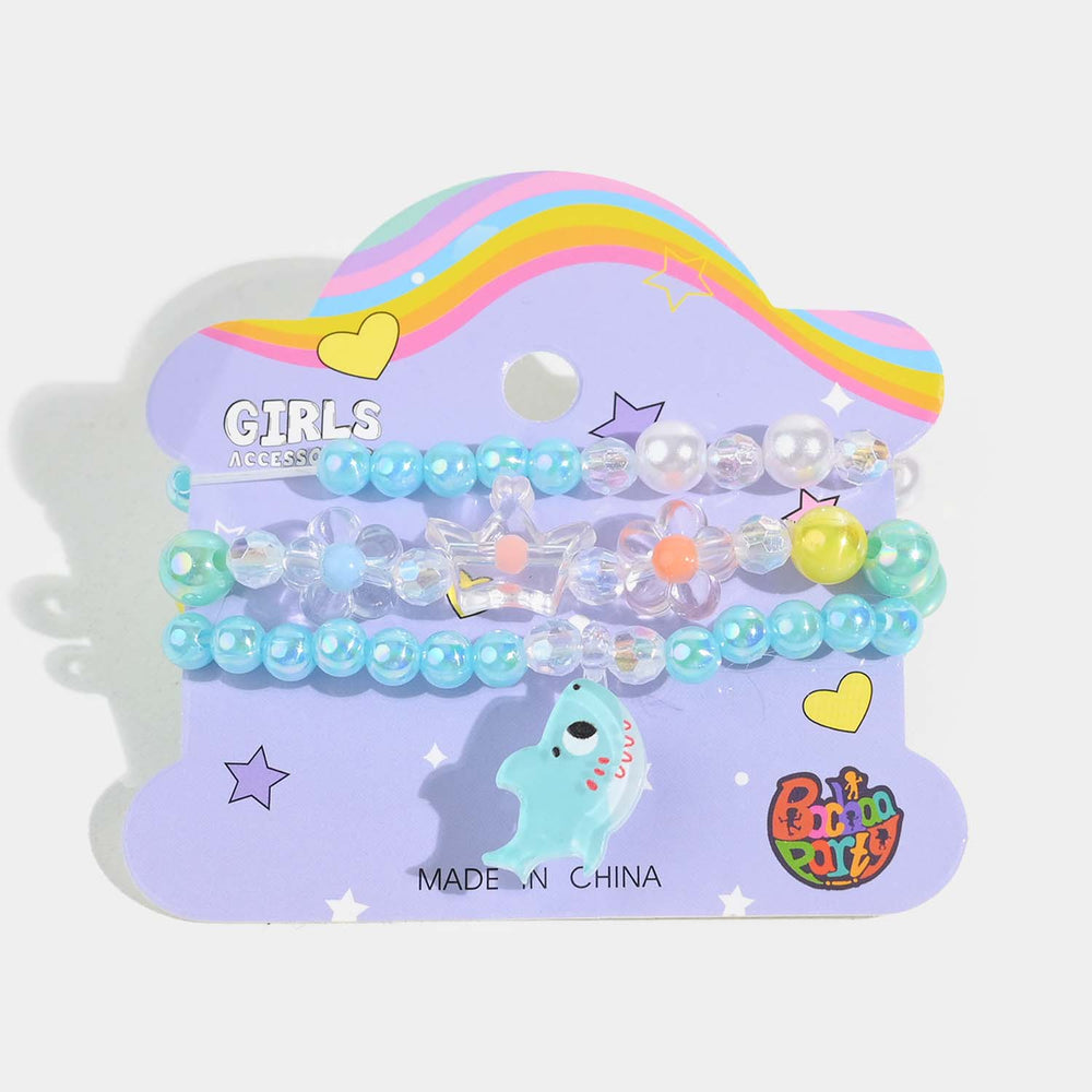 Girls Charm Beaded Bracelets