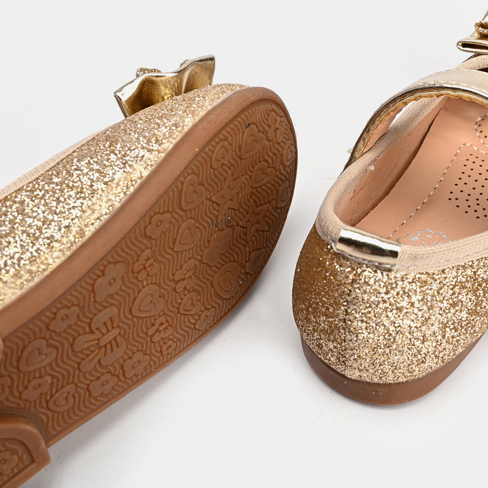 Girls Pumps 104-1-Golden