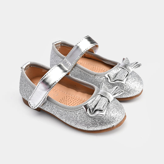 Girls Pumps 104-1-SILVER
