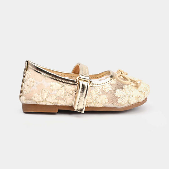Girls Pumps 104-4-Golden