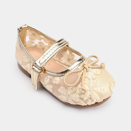 Girls Pumps 104-4-Golden