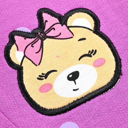 Infant Girls Cotton Terry Sleeping Pyjama TEDDY BEAR