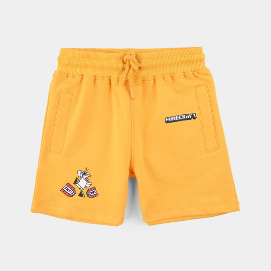 Boys Cotton Terry Short-Citrus