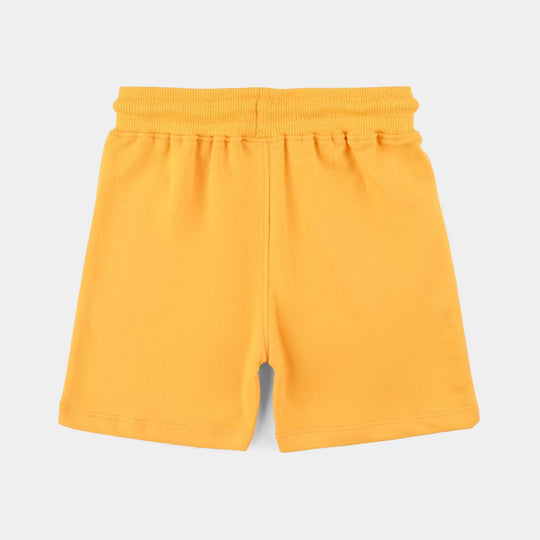 Boys Cotton Terry Short-Citrus