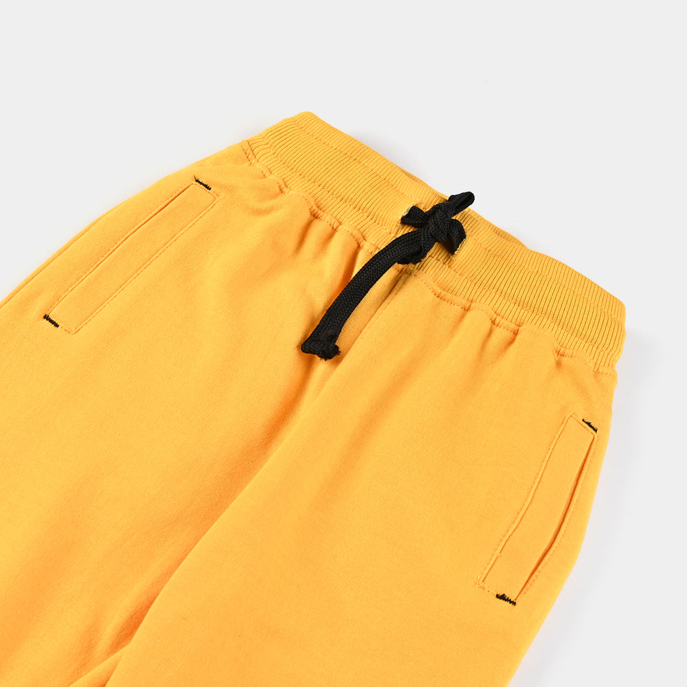 Boys Cotton Terry Pyjama Basic PJ -Citrus