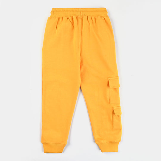 Boys Cotton Terry Pyjama Skate-Citrus