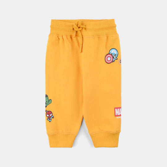 Infant Boys Cotton Terry Sleeping Pyjama-Citrus