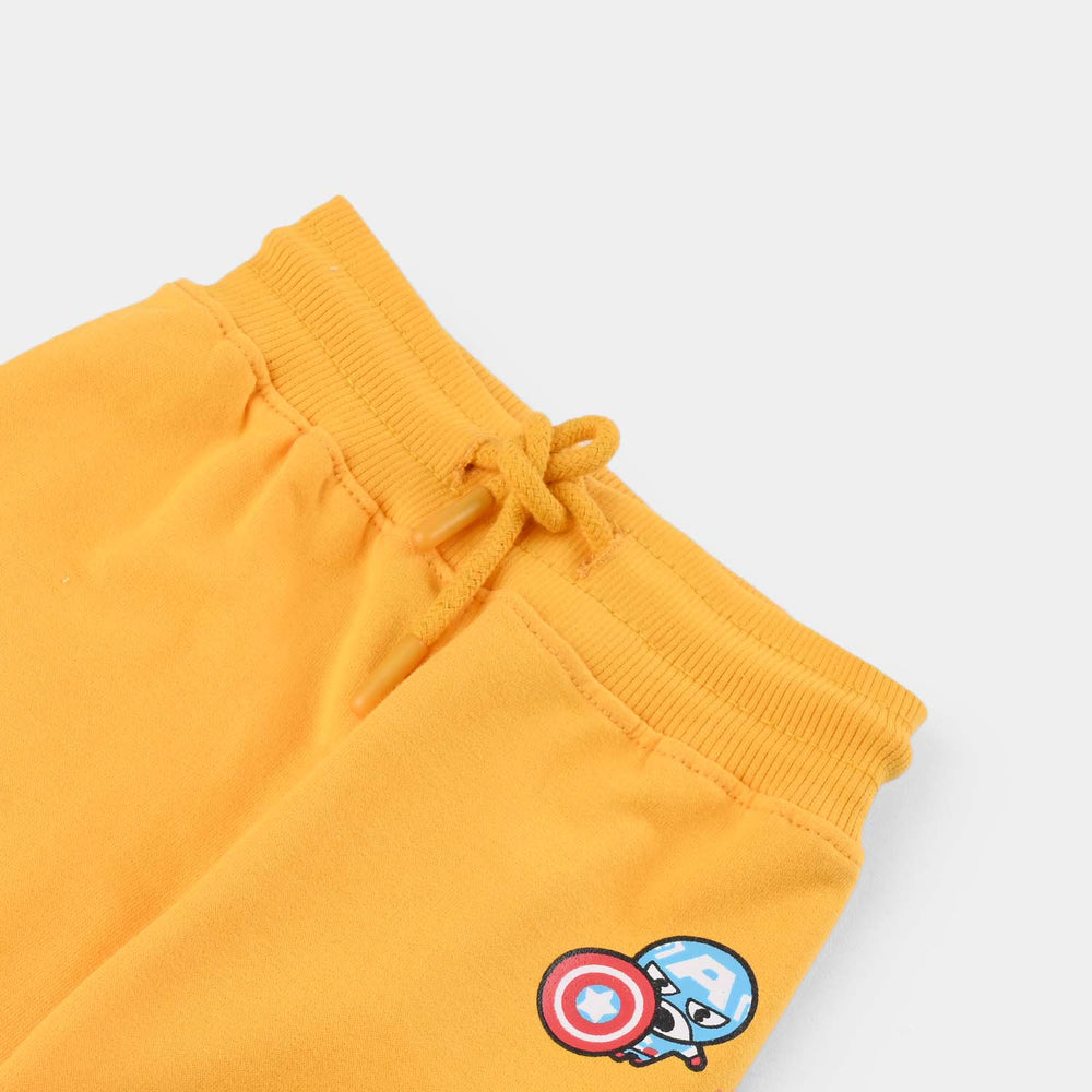Infant Boys Cotton Terry Sleeping Pyjama-Citrus