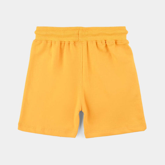 Infant Girls Cotton Terry Short BE HAPPY-Citrus