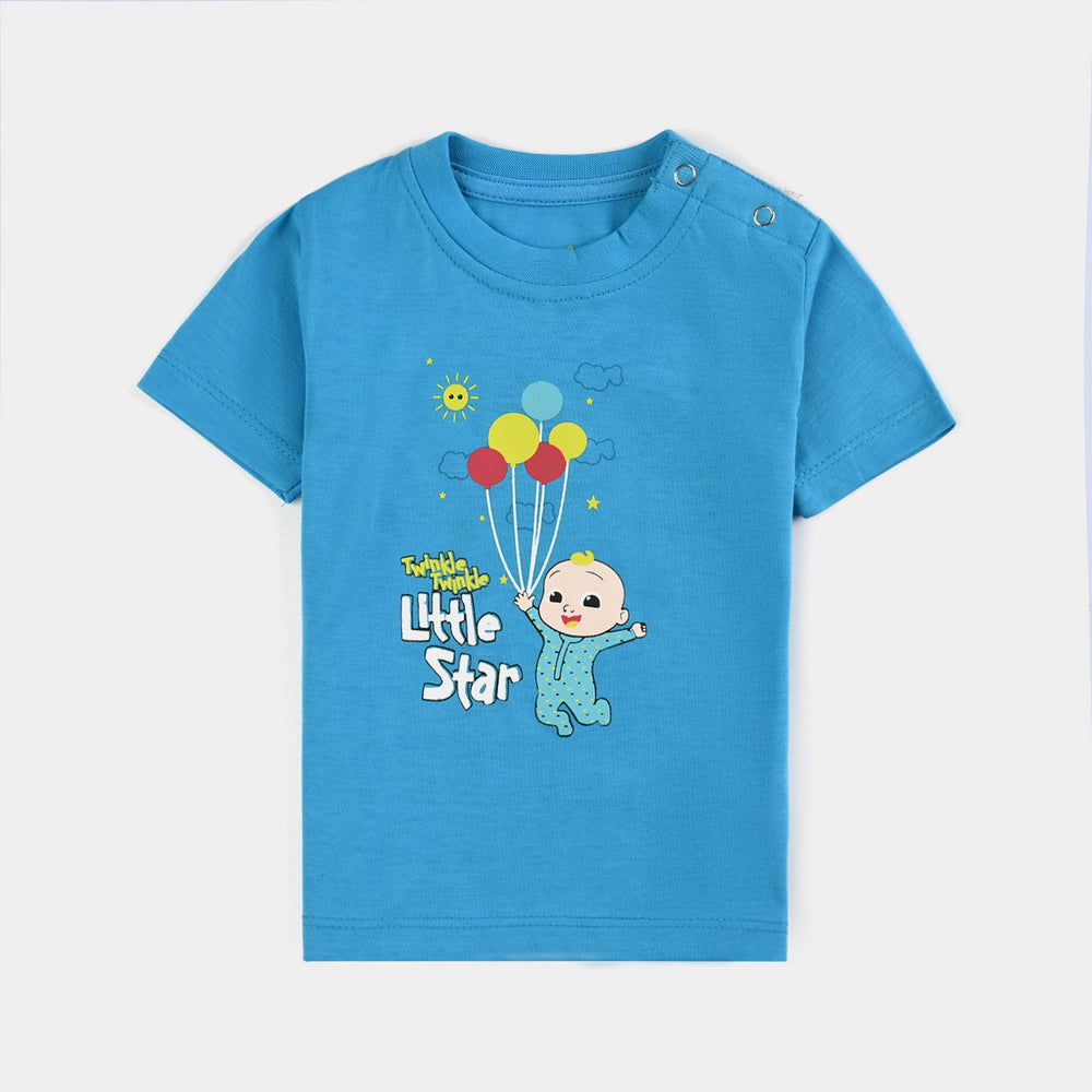 Infant Boys Poly Cotton Jersey Night Suit TWINKLE LITTLE STAR