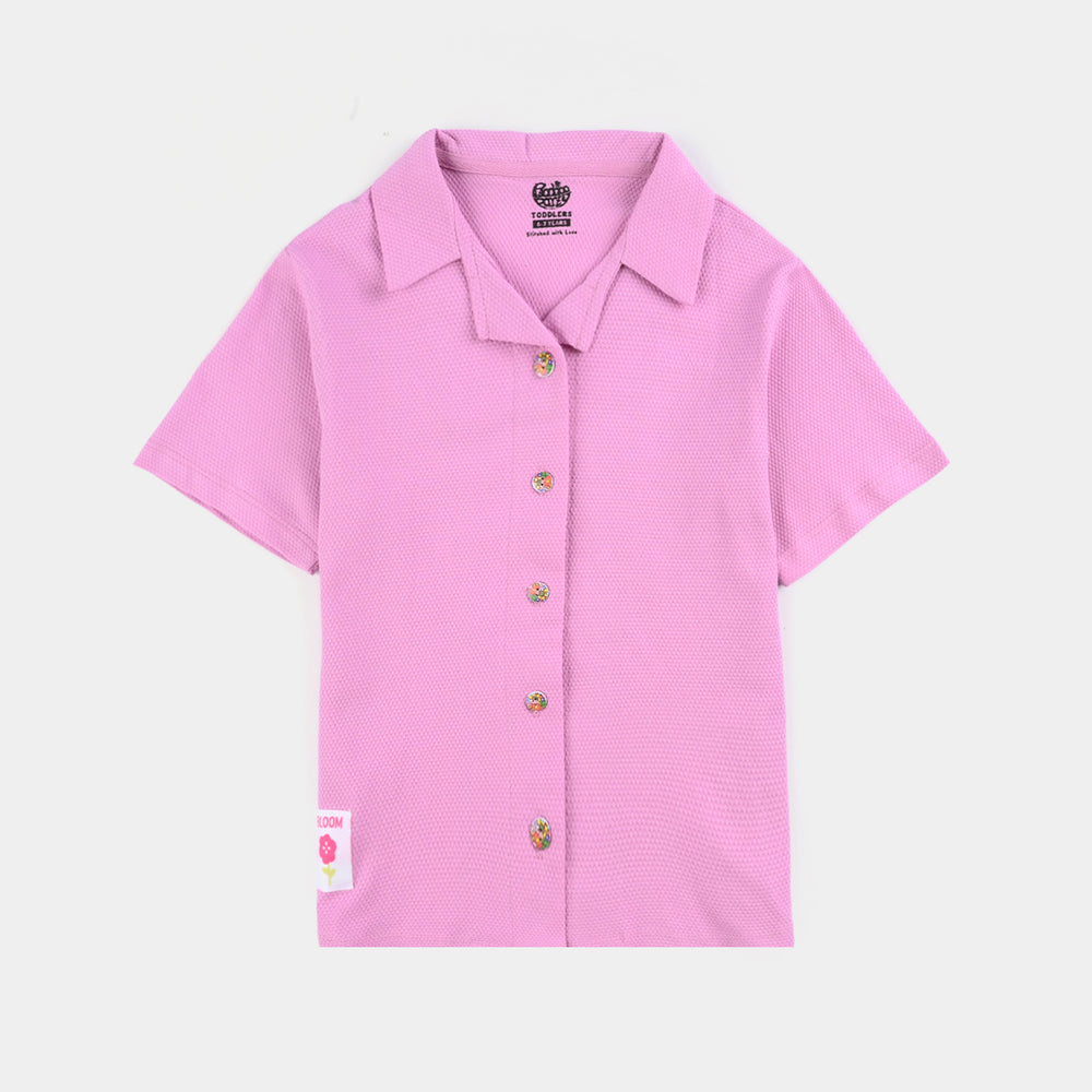 Girls Popcorn 2 Piece Suit Rose