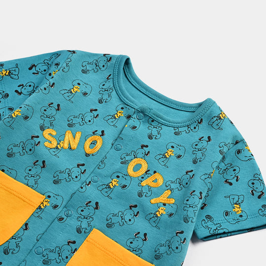 Infant Boys Cotton Interlock  Romper
