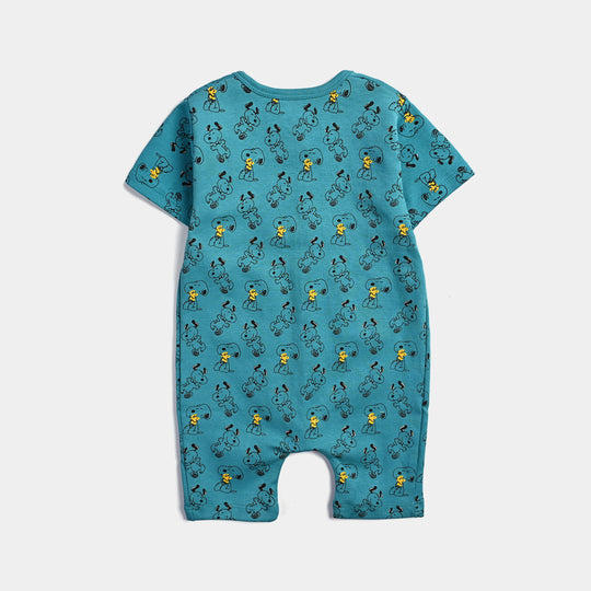 Infant Boys Cotton Interlock  Romper