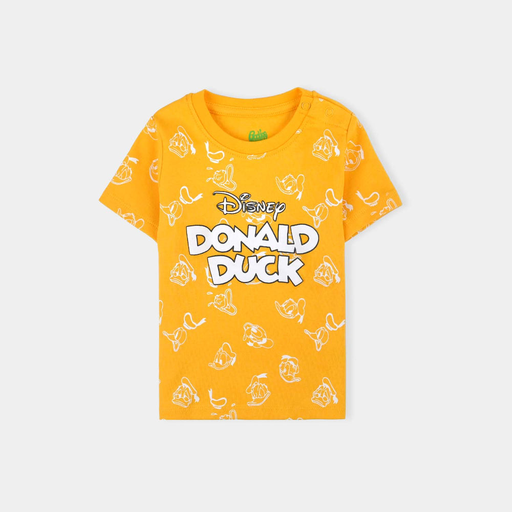 Infant Boys Cotton Interlock Suit Duck-Citrus