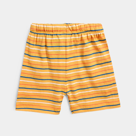 Infant Boys Cotton Interlock  Suit Mommy & Daddy-Yarn.Dyed